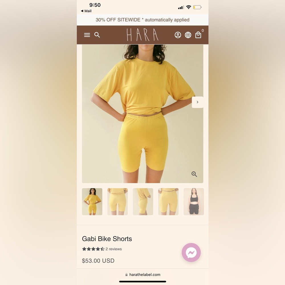 Hara The Label - Gabi Bike Shorts